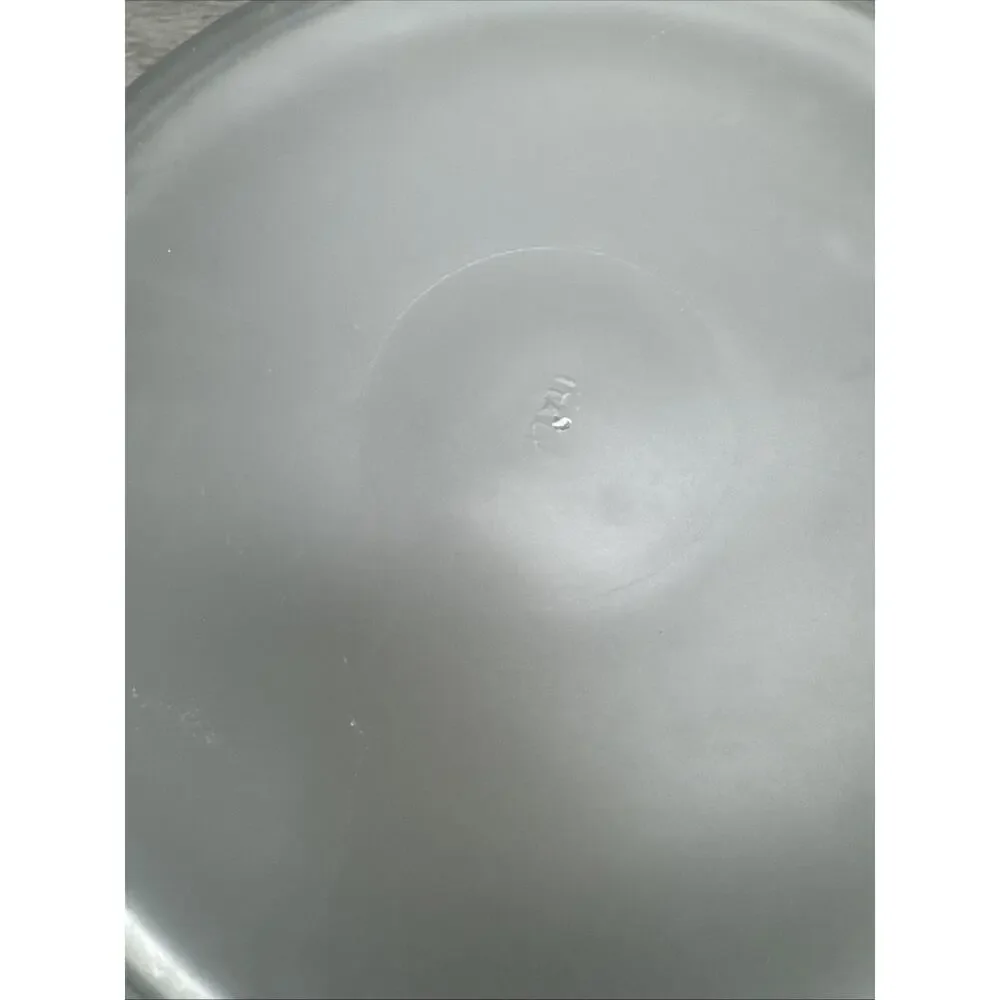 Vintage Italian Frosted Glass Ice Champagne Bucket Raised Grape Pattern 8.5”